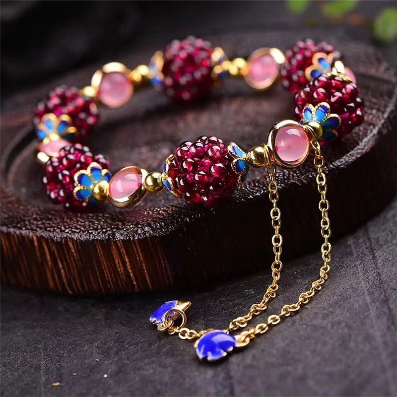 Armband Berries aus Natursteinen